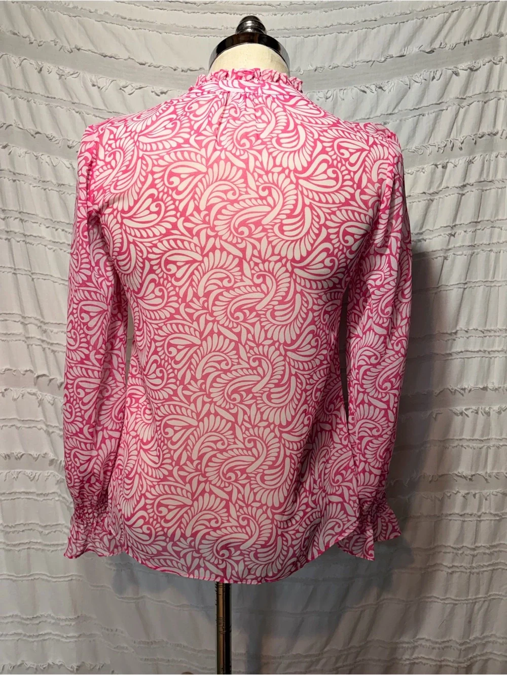Boden Evangeline Blouse, ruffled collar. *Flaw